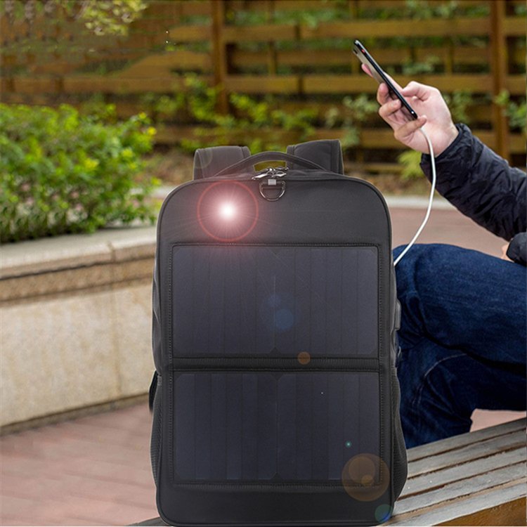 Solar Charging Business Backpack Men 12W Soft Flexible Black High-tec USB Superior bags Super cool different distinctive Design Solar Charging Business Backpack Men 12W Soft Flexible Black High-tec USB Superior bags Super cool different distinctive Design