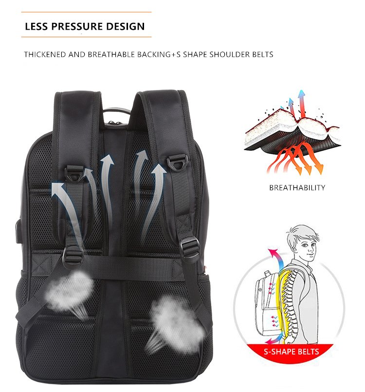 Solar Charging Business Backpack Men 12W Soft Flexible Black High-tec USB Superior bags Super cool different distinctive Design Solar Charging Business Backpack Men 12W Soft Flexible Black High-tec USB Superior bags Super cool different distinctive Design