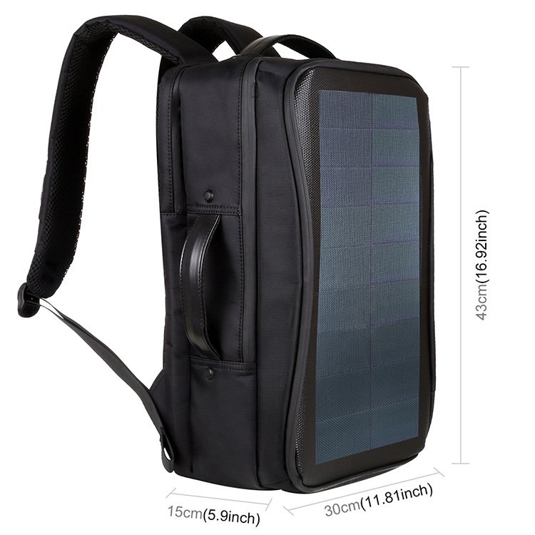 Solar Charging Business Backpack Men 12W Soft Flexible Black High-tec USB Superior bags Super cool different distinctive Design Solar Charging Business Backpack Men 12W Soft Flexible Black High-tec USB Superior bags Super cool different distinctive Design