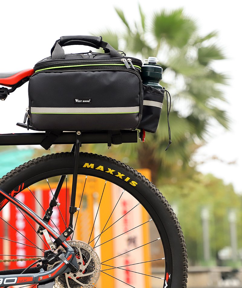 WEST BIKING 3 in 1 Waterproof Bike Trunk Bag MTB Road Bicycle Bag Large Capacity Travel Luggage Carrier Saddle Seat Panniers WEST BIKING 3 in 1 Waterproof Bike Trunk Bag MTB Road Bicycle Bag Large Capacity Travel Luggage Carrier Saddle Seat Panniers